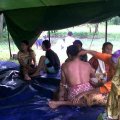 Pengungsi banjir Balaraja berteduh di tenda sumbangan Umat MBK @ Balaraja, 25 Januari 2014