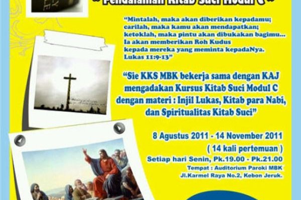 Perjalanan Kursus Kitab Suci di Gereja Maria Bunda Karmel