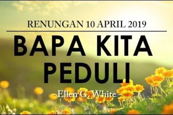 Rabu, 10 April 2019