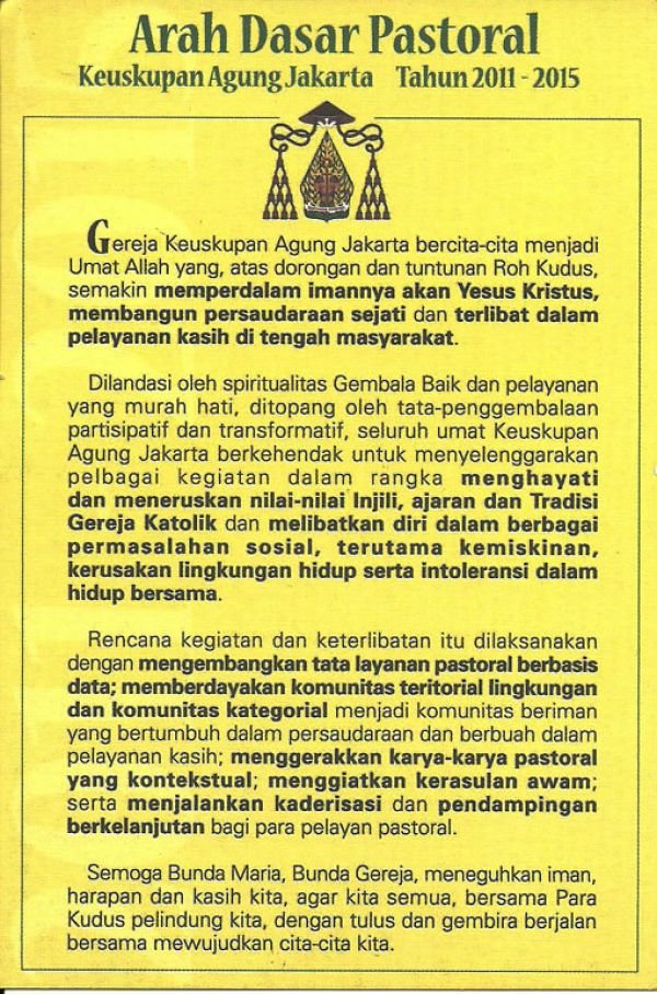 Sosialisasi Ardas KAJ Di Antonius 4