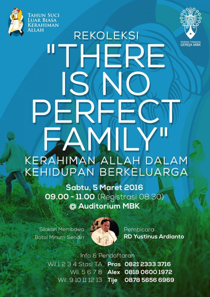 Rekoleksi Kerahiman Allah dalam Kehidupan Berkeluarga "There is No Perfect Family"