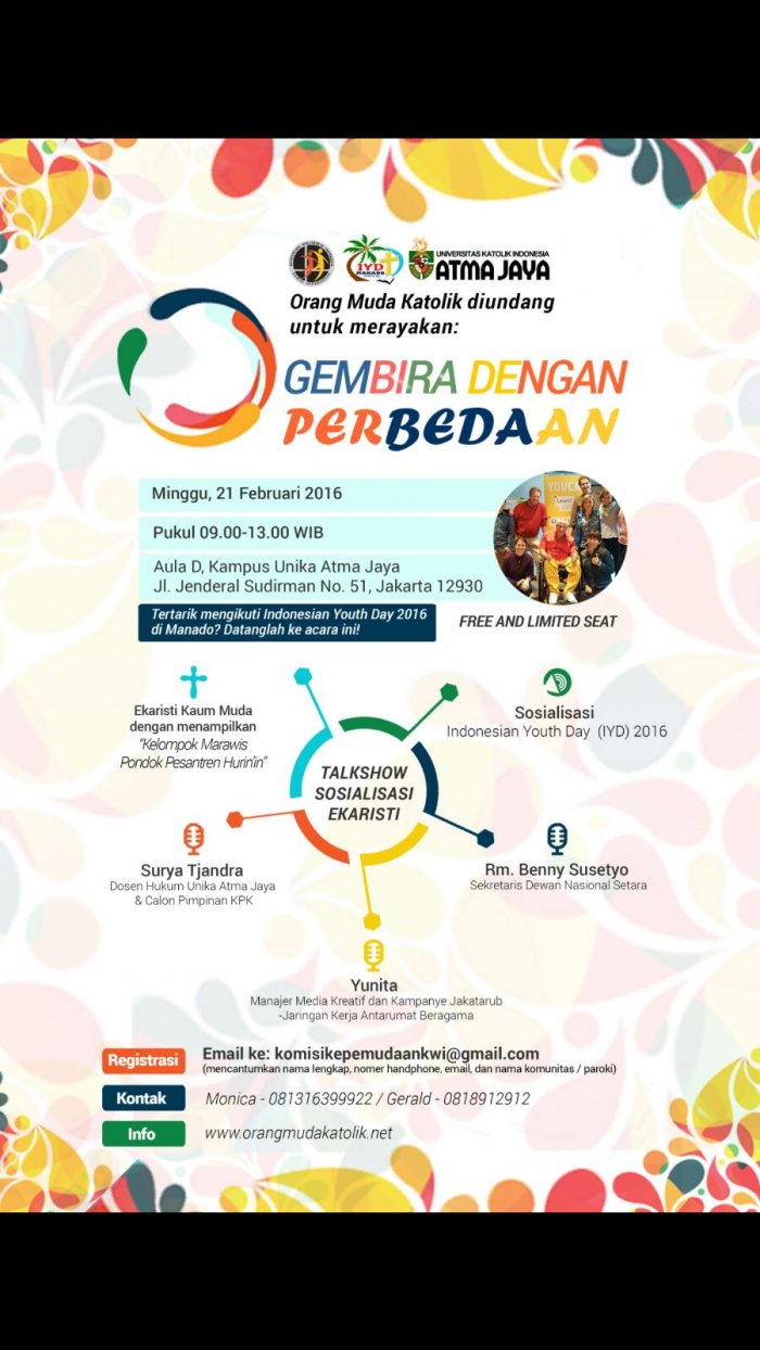 ROAD to Indonesian Youth Day 2016 - Gembira dengan Perbedaan